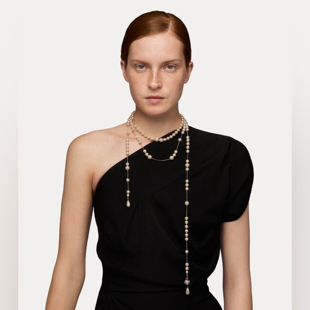 Vivienne Westwood Broken Pearl Necklace - Picture 8 of 14